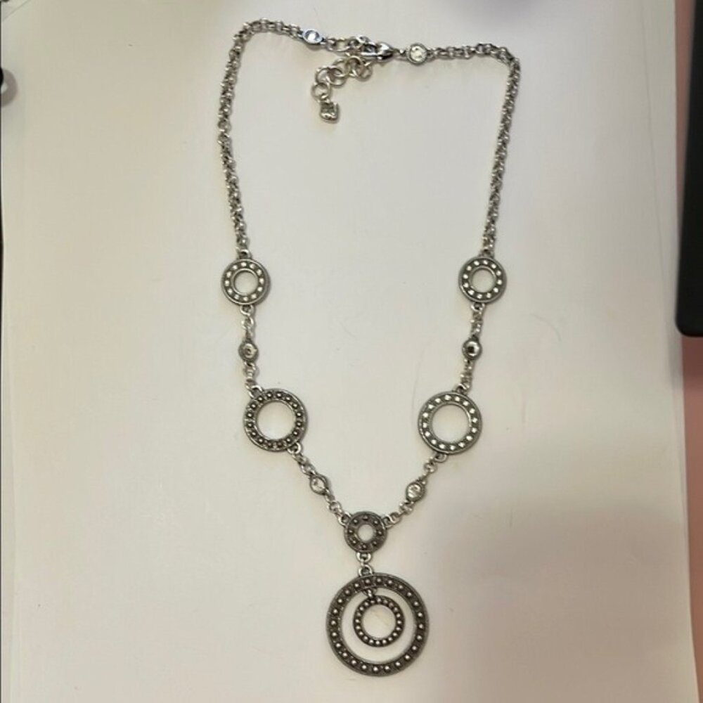 BRIGHTON Necklace: Townsend Pendant Necklace Reversible + Crystal Accents